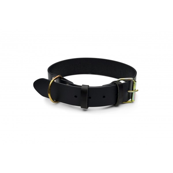 Zgarda din piele naturala nr 3, 3 cm grosime