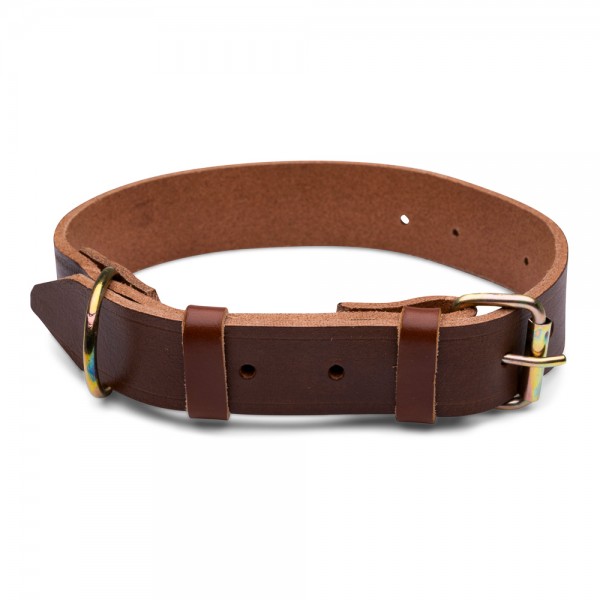 Zgarda din piele naturala nr 3, 3 cm grosime