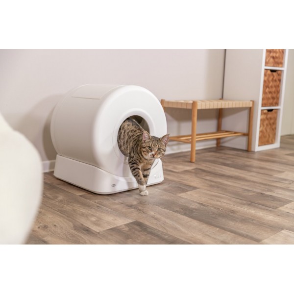 Litiera inteligentă cu Autocuratare pentru pisici, 51 x 56 x 54 cm Litiera inteligentă cu Autocuratare pentru pisici, 51 x 56 x 54 cm