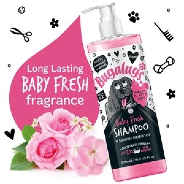 Sampon pentru caini,  Bugalugs Baby Fresh, 250 ml