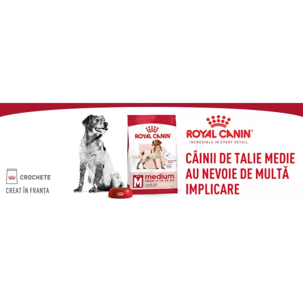 Hrana uscata pentru caini Royal Canin Medium Adult, 12kg