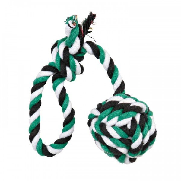 Jucarie Trixie franghie cu minge tesuta 5.5 × 30 cm pentru caini 3268