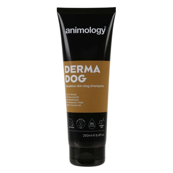 Sampon cu Balsam pentru Caini, Animology Derma Dog, 250ml
