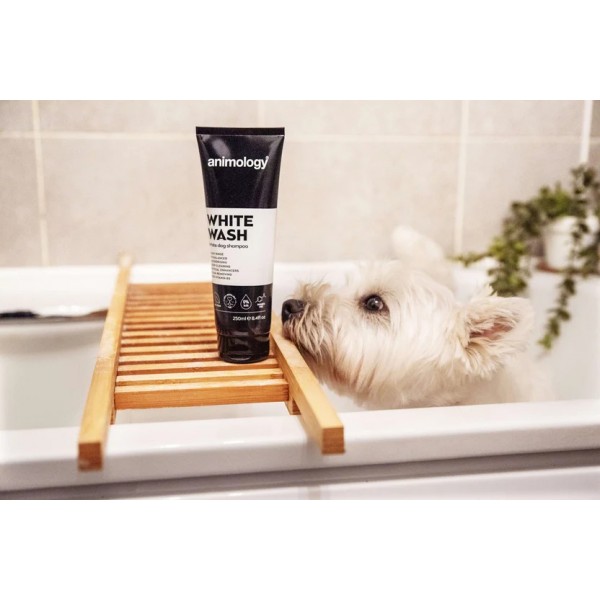 Șampon pentru câini cu blana alba, Animology White Wash, 250 ml