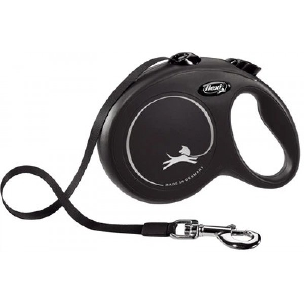 Lesa retractabila pentru caini, Flexi, cu Banda 5 m, marimea L, max.50 Kg