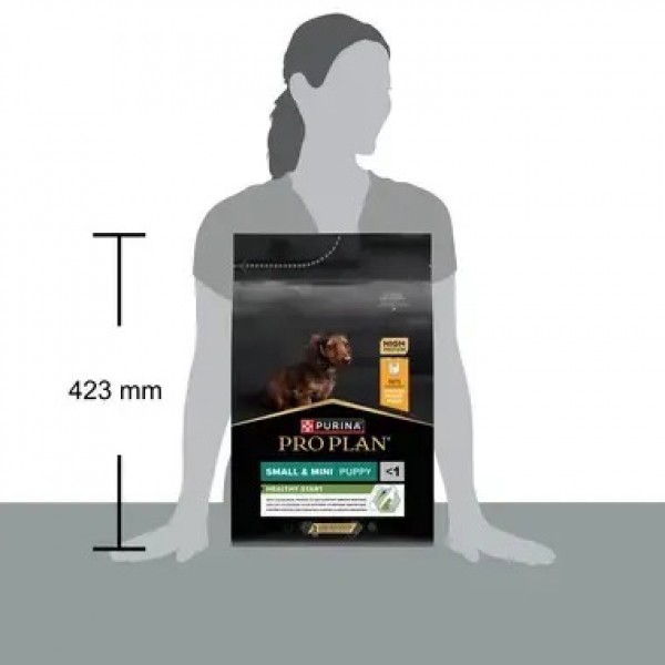 Hrana uscata pentru caini, Purina Pro Plan, Puppy Small & Mini cu Pui, Healty Start, 700 gr