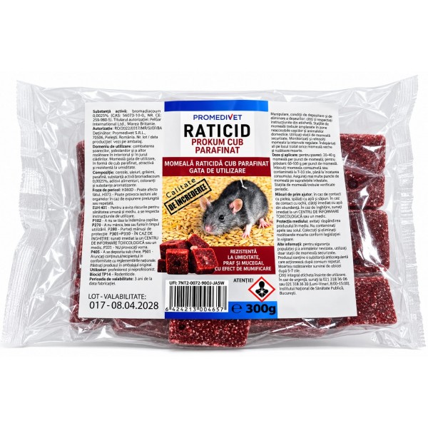Raticid, Otrava de Sobolani si Soareci, Prokum, 300 gr