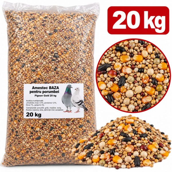 Hrana de Baza pentru porumbei, Pigeon Gold, 20 kg
