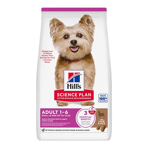 Hrana uscata pentru caini Hill's SP Canine Adult, Small&Mini, Miel si Orez, 1.5kg